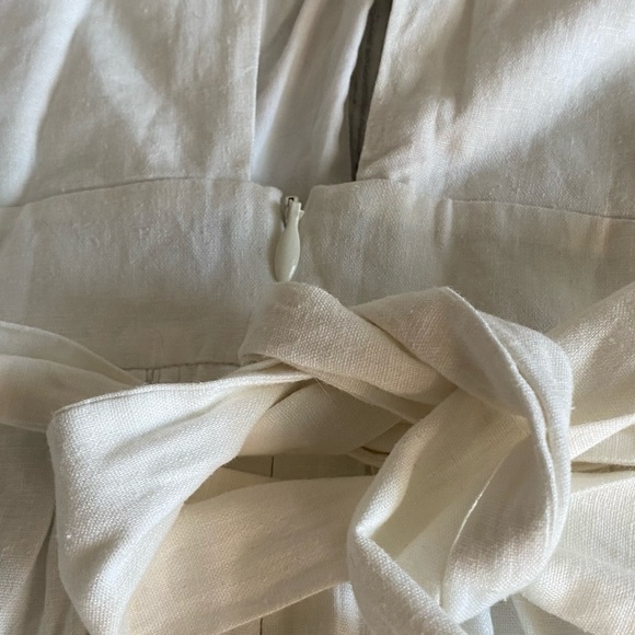 NWT BCBGeneration Front Cut Flared Dress in White - Picture 7 of 10